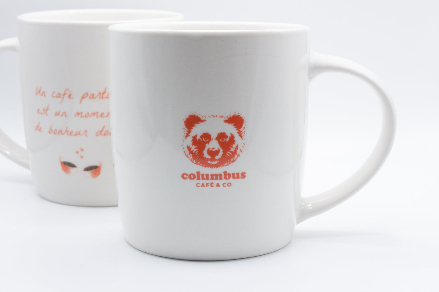 FRENCH Valentine Mugs - Columbus Café (Box of 20 mugs)